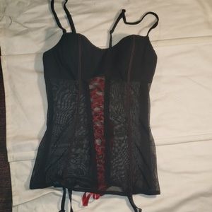 Sexy black sheer lingerie